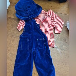 Vtg lot (16) doll clothes hat, pompon, American girl, dress, baby doll, READ